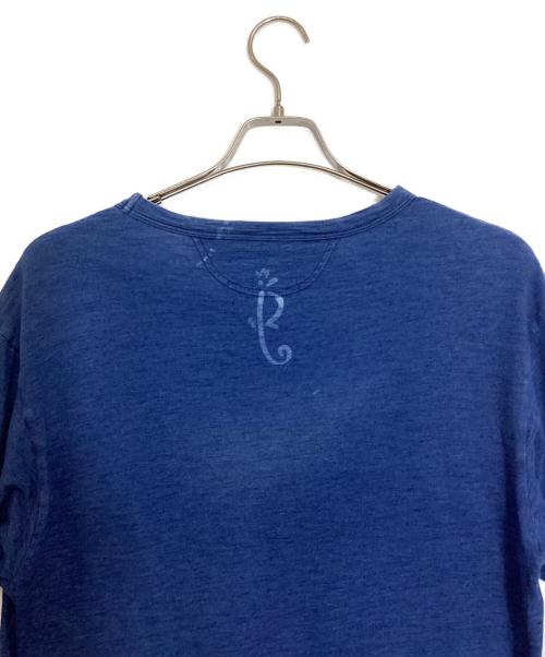 45rpm（45アールピーエム）45rpm (45アールピーエム) レイポコプリント亀柄 45星Tシャツ インディゴ サイズ:3の古着・服飾アイテム