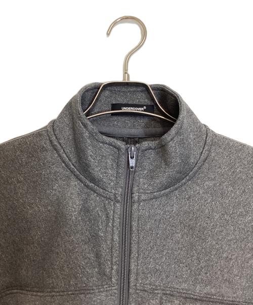 UNDERCOVER（アンダーカバー）UNDERCOVER (アンダーカバー) ポリエステルダブルニット トラックジャケット グレー サイズ:3の古着・服飾アイテム