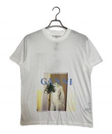 GANNI（ガニー）の古着「フォトプリントTシャツ」｜ホワイト
