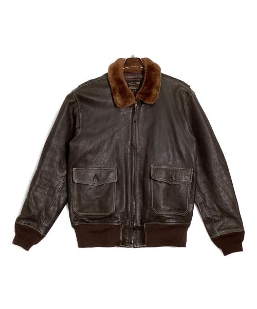 MORGAN PRODUCTIONS（モーガン プロダクションズ）MORGAN PRODUCTIONS (モーガン プロダクションズ) U'S NAVY G-1 FLIGHT JACKET/ユー・エス・ネイビージーワンフライトジャケット ブラウン サイズ:SIZE46の古着・服飾アイテム