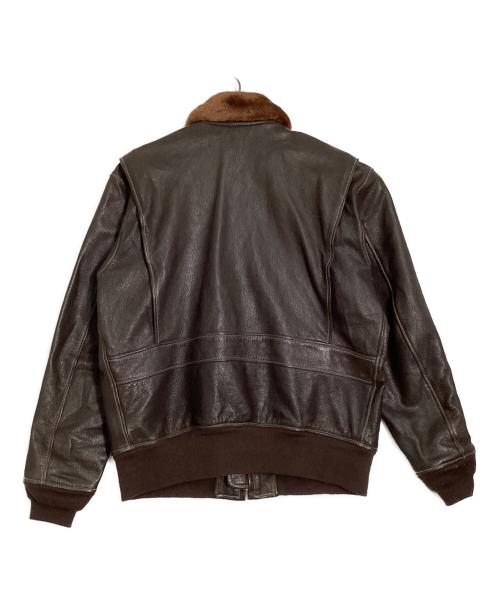 MORGAN PRODUCTIONS（モーガン プロダクションズ）MORGAN PRODUCTIONS (モーガン プロダクションズ) U'S NAVY G-1 FLIGHT JACKET/ユー・エス・ネイビージーワンフライトジャケット ブラウン サイズ:SIZE46の古着・服飾アイテム
