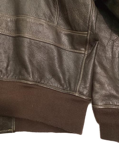 MORGAN PRODUCTIONS（モーガン プロダクションズ）MORGAN PRODUCTIONS (モーガン プロダクションズ) U'S NAVY G-1 FLIGHT JACKET/ユー・エス・ネイビージーワンフライトジャケット ブラウン サイズ:SIZE46の古着・服飾アイテム