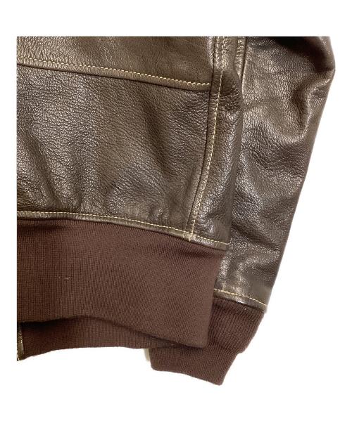 MORGAN PRODUCTIONS（モーガン プロダクションズ）MORGAN PRODUCTIONS (モーガン プロダクションズ) U'S NAVY G-1 FLIGHT JACKET/ユー・エス・ネイビージーワンフライトジャケット ブラウン サイズ:SIZE46の古着・服飾アイテム