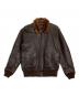 MORGAN PRODUCTIONS（モーガン プロダクションズ）の古着「U'S NAVY G-1 FLIGHT JACKET/ユー・エス・ネイビージーワンフライトジャケット」｜ブラウン
