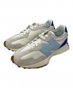 NEW BALANCE×STAUDニューバランス×スタウド）の古着「ローカットスニーカー」｜ホワイト×ブルー