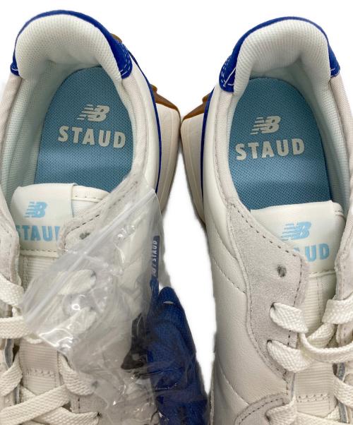 NEW BALANCE（ニューバランス）NEW BALANCE (ニューバランス) STAUD (スタウド) ローカットスニーカー ホワイト×ブルー サイズ:27cmの古着・服飾アイテム
