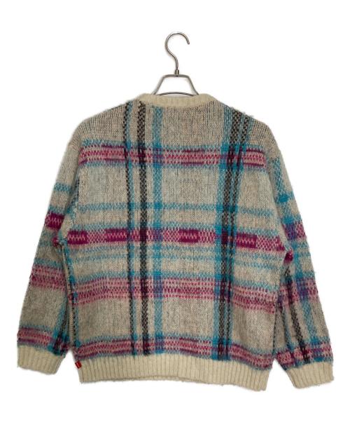 SUPREME（シュプリーム）Supreme (シュプリーム) Brushed Plaid Sweater ベージュ×ピンク サイズ:Mの古着・服飾アイテム