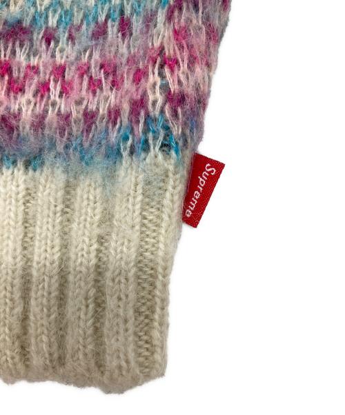 SUPREME（シュプリーム）Supreme (シュプリーム) Brushed Plaid Sweater ベージュ×ピンク サイズ:Mの古着・服飾アイテム
