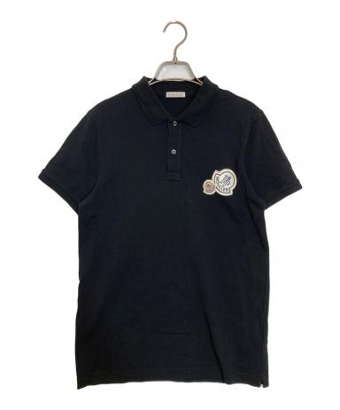中古・古着通販】MONCLER (モンクレール) ポロシャツ ブラック サイズ