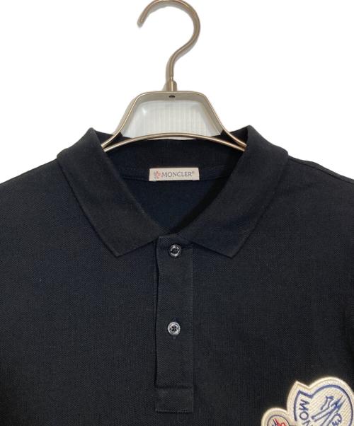 MONCLER（モンクレール）MONCLER (モンクレール) ポロシャツ ブラック サイズ:Ｓの古着・服飾アイテム
