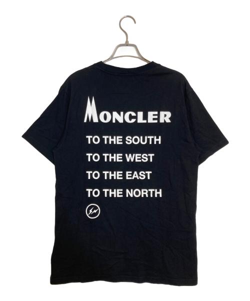 MONCLER（モンクレール）MONCLER (モンクレール) FRAGMENTS (フラグメント) コラボバックプリントTシャツ ブラック サイズ:Ｓの古着・服飾アイテム
