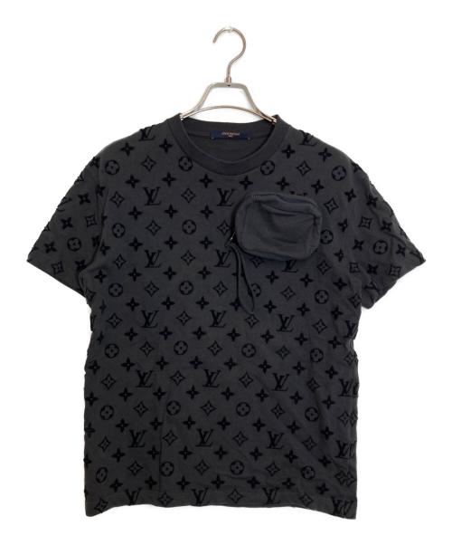 LOUIS VUITTON（ルイ ヴィトン）LOUIS VUITTON (ルイ ヴィトン) フックアンドループフェルトモノグラムTシャツ ブラック サイズ:XSの古着・服飾アイテム