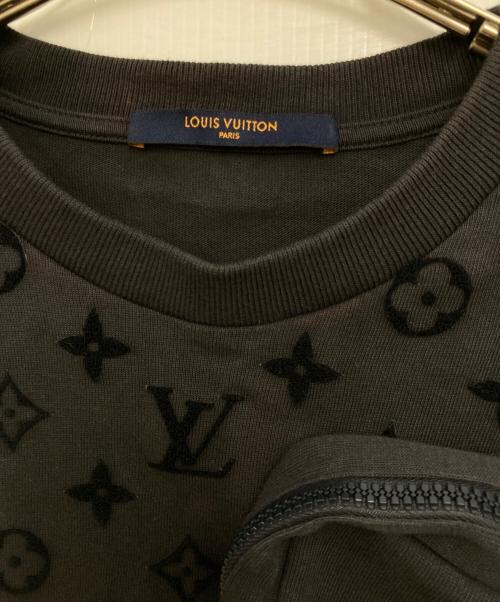 LOUIS VUITTON（ルイ ヴィトン）LOUIS VUITTON (ルイ ヴィトン) フックアンドループフェルトモノグラムTシャツ ブラック サイズ:XSの古着・服飾アイテム