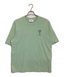 ami（アミ）の古着「ハートロゴ刺繍Tシャツ」｜グリーン