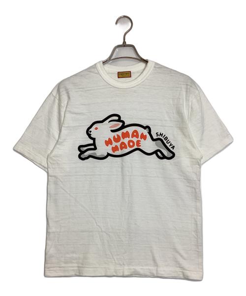 HUMAN MADE（ヒューマンメイド）HUMAN MADE (ヒューマンメイド) ウサギプリントTシャツ ホワイト サイズ:Ｌの古着・服飾アイテム