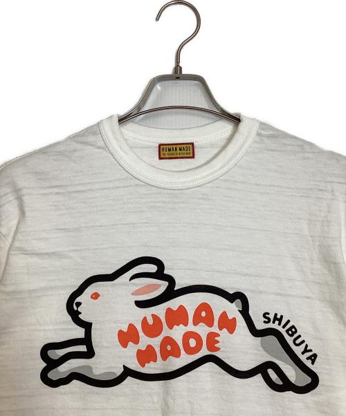 HUMAN MADE（ヒューマンメイド）HUMAN MADE (ヒューマンメイド) ウサギプリントTシャツ ホワイト サイズ:Ｌの古着・服飾アイテム