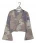 Mame Kurogouchi（マメクロゴウチ）の古着「Pastel Fog Knitted Cardigan/パステル フォグ ニットカーディガン」｜パープル