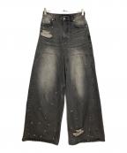 MAISON SPECIALメゾンスペシャル）の古着「Baggy Denim Pants/バギーデニムパンツ」｜グレー