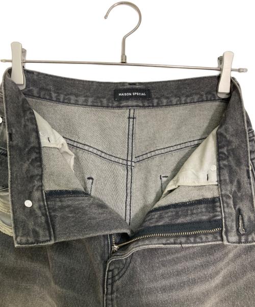 MAISON SPECIAL（メゾンスペシャル）MAISON SPECIAL (メゾンスペシャル) Baggy Denim Pants/バギーデニムパンツ グレー サイズ:38の古着・服飾アイテム