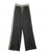 MAISON SPECIALメゾンスペシャル）の古着「Jacquard Jersey Pants/ジャガード ジャージ パンツ」｜グレー