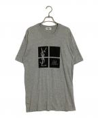 Yves Saint Laurent pour hommeイヴサンローラン プールオム）の古着「プリントTシャツ」｜グレー