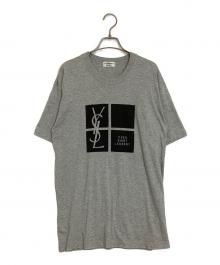 Yves Saint Laurent pour homme（イヴサンローラン プールオム）の古着「プリントTシャツ」｜グレー
