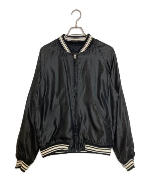 AVIREX（アヴィレックス）AVIREX (アヴィレックス) リバーシブルサテンスカジャン ホワイト×ブラック サイズ:Ｍの古着・服飾アイテム