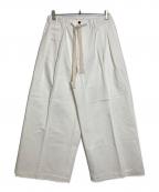 sillageシアージ）の古着「Hakama Pants White Denim one wash」｜ホワイト