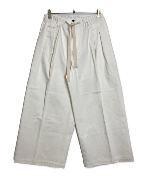 sillage（シアージ）sillage (シアージ) Hakama Pants White Denim one wash ホワイト サイズ:freeの古着・服飾アイテム
