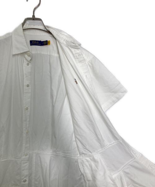 POLO RALPH LAUREN（ポロ・ラルフローレン）POLO RALPH LAUREN (ポロ・ラルフローレン) S/S シャツワンピース ホワイト サイズ:2の古着・服飾アイテム