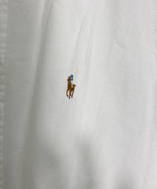 POLO RALPH LAUREN（ポロ・ラルフローレン）POLO RALPH LAUREN (ポロ・ラルフローレン) S/S シャツワンピース ホワイト サイズ:2の古着・服飾アイテム
