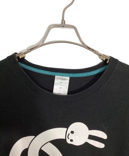 CUNE（キューン）CUNE (キューン) プリントTシャツ ブラック サイズ:XLの古着・服飾アイテム