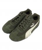 PUMAプーマ）の古着「SPEEDCAT MESH ローカットスニーカー」｜カーキ