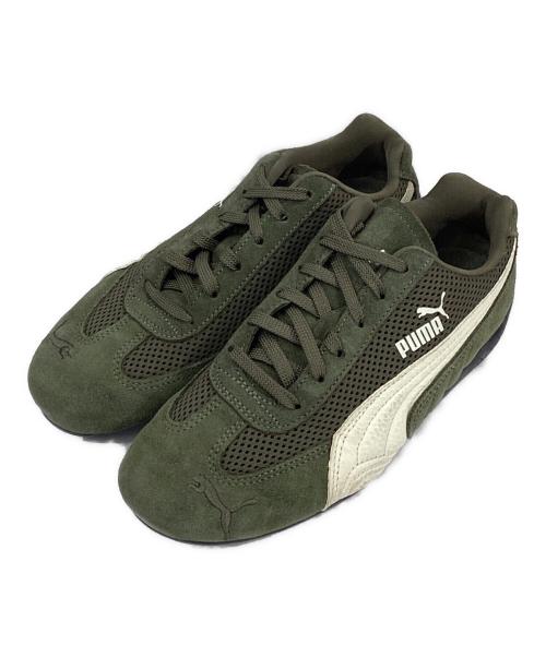 PUMA（プーマ）PUMA (プーマ) SPEEDCAT MESH ローカットスニーカー カーキ サイズ:US5の古着・服飾アイテム