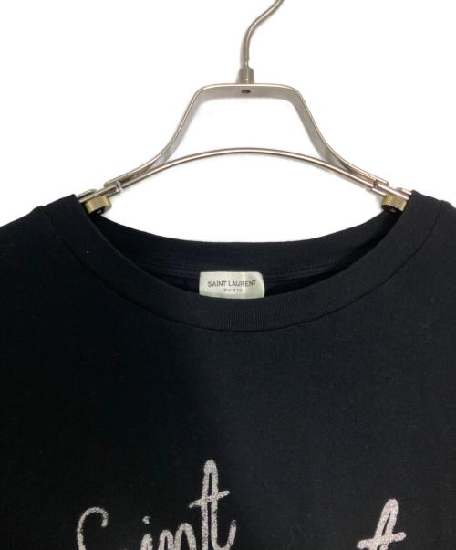 Saint Laurent Paris（サンローランパリ）Saint Laurent Paris (サンローランパリ) スモーキングリップ プリントTシャツ ブラック サイズ:Mの古着・服飾アイテム