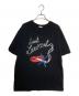 Saint Laurent Paris（サンローランパリ）の古着「スモーキングリップ プリントTシャツ」｜ブラック