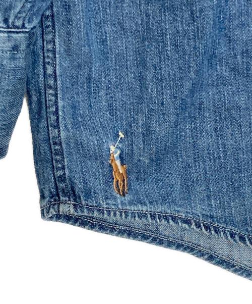 POLO RALPH LAUREN（ポロ・ラルフローレン）POLO RALPH LAUREN (ポロ・ラルフローレン) BIG FIT SHIRT インディゴ サイズ:Sの古着・服飾アイテム