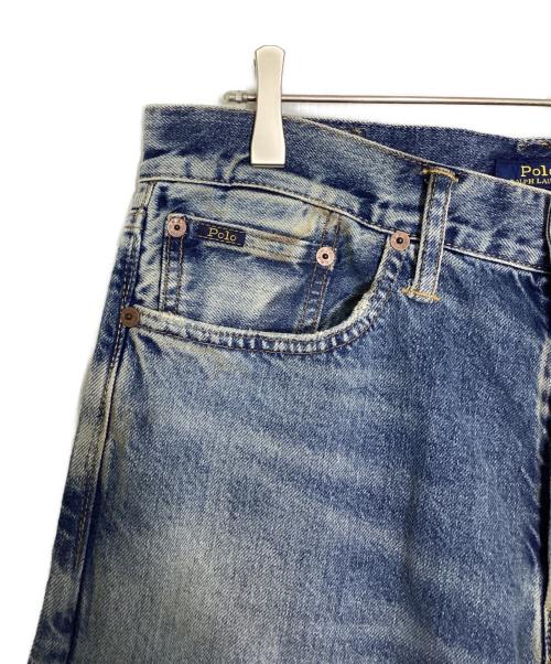 POLO RALPH LAUREN（ポロ・ラルフローレン）POLO RALPH LAUREN (ポロ・ラルフローレン) ダメージ加工デニムパンツ インディゴ サイズ:81cmの古着・服飾アイテム