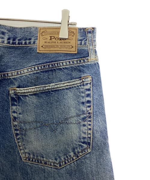 POLO RALPH LAUREN（ポロ・ラルフローレン）POLO RALPH LAUREN (ポロ・ラルフローレン) ダメージ加工デニムパンツ インディゴ サイズ:81cmの古着・服飾アイテム