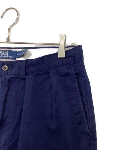 POLO RALPH LAUREN（ポロ・ラルフローレン）POLO RALPH LAUREN (ポロ・ラルフローレン) THE WHITMAN CHINO RELAXED FIT/ザ ホイットマン チノ リラックスド フィット ネイビー サイズ:76の古着・服飾アイテム