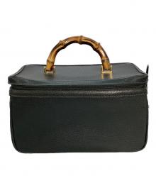 GUCCI（グッチ）の古着「バンブー バニティバッグ」｜モスグリーン