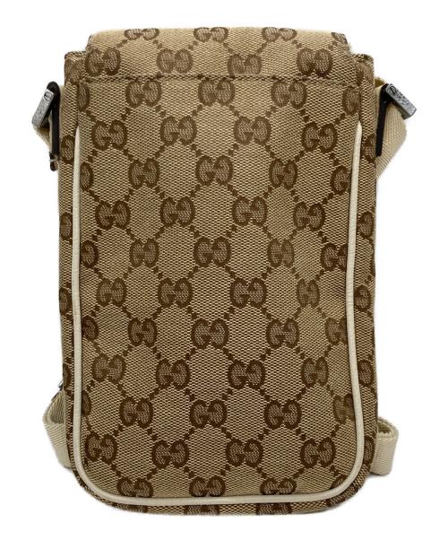 GUCCI（グッチ）GUCCI (グッチ) GGキャンバスミニショルダーポーチ ベージュの古着・服飾アイテム