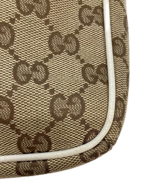 GUCCI（グッチ）GUCCI (グッチ) GGキャンバスミニショルダーポーチ ベージュの古着・服飾アイテム