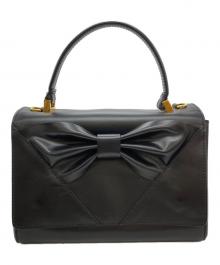 RED VALENTINO（レッドヴァレンティノ）の古着「リボン ショルダーバッグ」｜ブラック