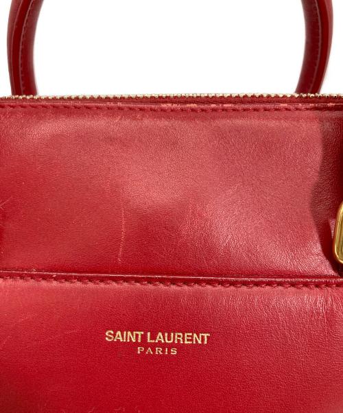 Saint Laurent Paris（サンローランパリ）Saint Laurent Paris (サンローランパリ) ミニボストンバッグ レッドの古着・服飾アイテム