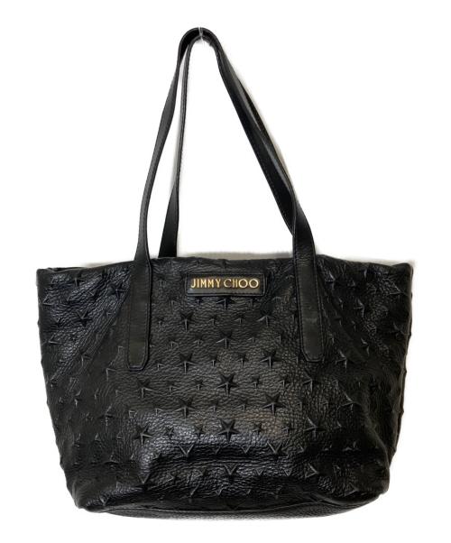 JIMMY CHOO（ジミーチュウ）JIMMY CHOO (ジミーチュウ) サラ ハンドバッグ ブラックの古着・服飾アイテム