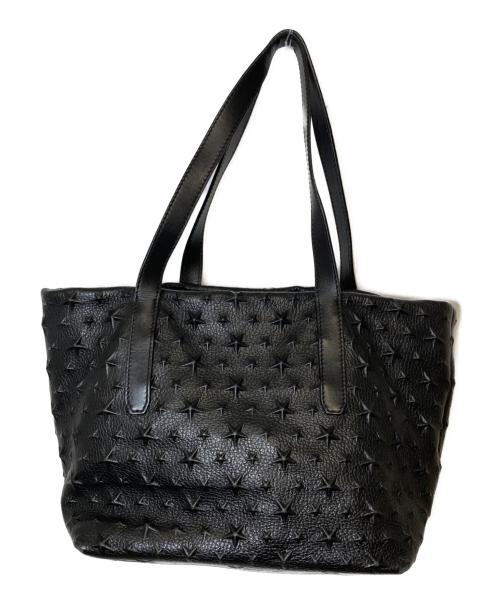 JIMMY CHOO（ジミーチュウ）JIMMY CHOO (ジミーチュウ) サラ ハンドバッグ ブラックの古着・服飾アイテム