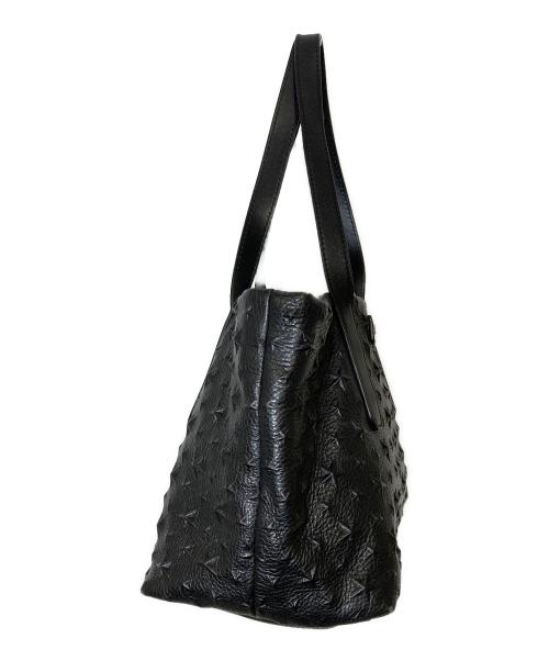 JIMMY CHOO（ジミーチュウ）JIMMY CHOO (ジミーチュウ) サラ ハンドバッグ ブラックの古着・服飾アイテム