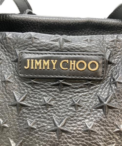 JIMMY CHOO（ジミーチュウ）JIMMY CHOO (ジミーチュウ) サラ ハンドバッグ ブラックの古着・服飾アイテム
