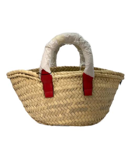 Chloe（クロエ）Chloe (クロエ) MARCIE MINI BASKET ベージュ×レッドの古着・服飾アイテム